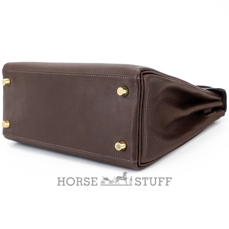 Hermès Kelly Retourne 25 Ebene Barenia Faubourg GHW