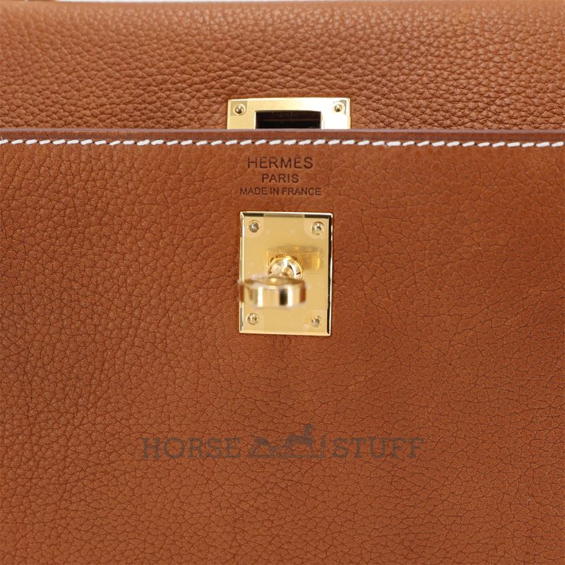 Hermès Kelly Retourne 25 Gold Fauve Barenia Faubourg GHW