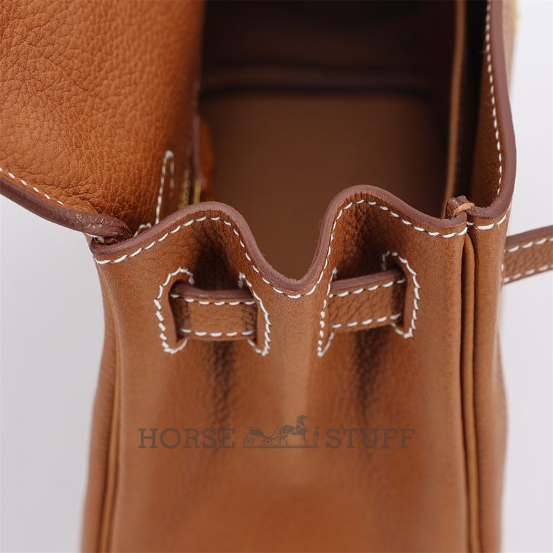 Hermès Kelly Retourne 25 Gold Fauve Barenia Faubourg GHW