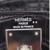 Hermès Kelly Retourne 25 Black Matte Crocodile Niloticus PHW