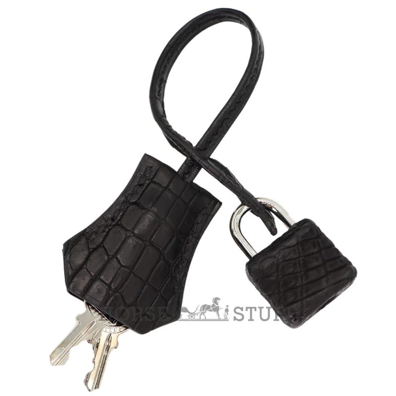 Hermès Kelly Retourne 25 Black Matte Crocodile Niloticus PHW