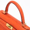 Hermès Kelly Retourne 25 Feu Matte Crocodile Niloticus GHW