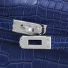 Hermès Kelly Retourne 25 Blue de Malte Matte Crocodile Porosus PHW