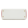 Hermès Kelly Retourne 25 Special Order HSS White / Rouge Casaque Epsom GHW