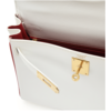 Hermès Kelly Retourne 25 Special Order HSS White / Rouge Casaque Epsom GHW