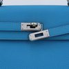 Hermès Kelly Retourne 25 Blue Zanzibar Togo PHW