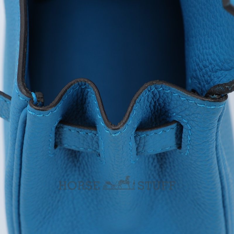 Hermès Kelly Retourne 25 Blue Zanzibar Togo PHW