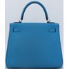 Hermès Kelly Retourne 25 Blue Zanzibar Togo PHW