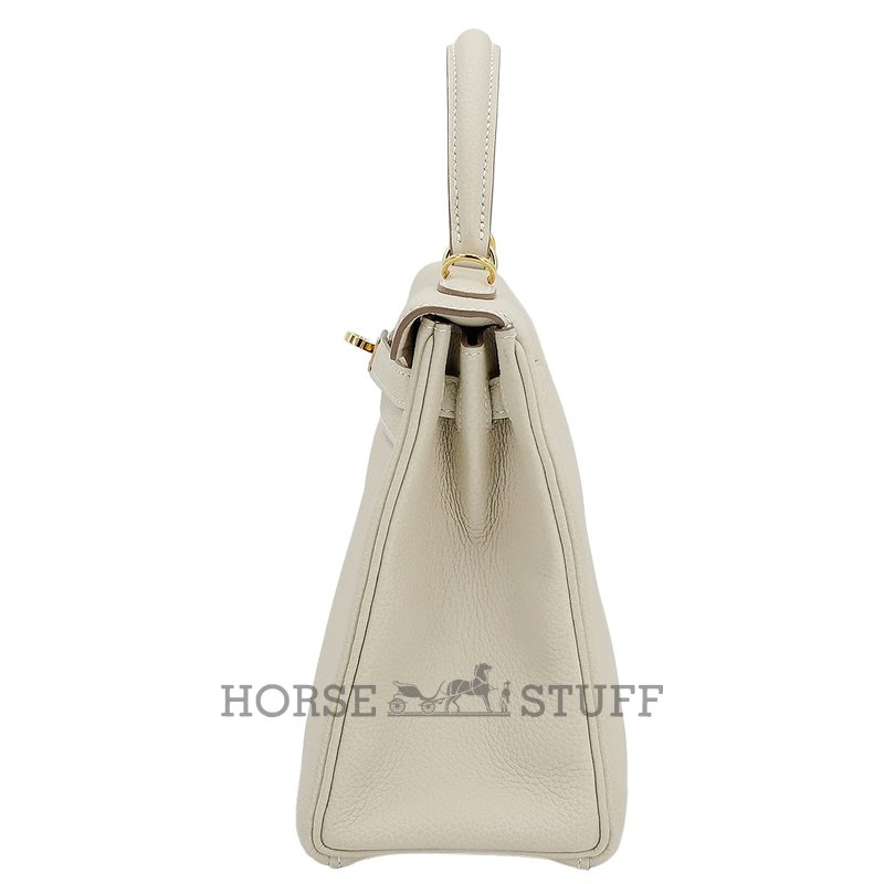 Hermès Kelly Retourne 25 Craie Togo GHW