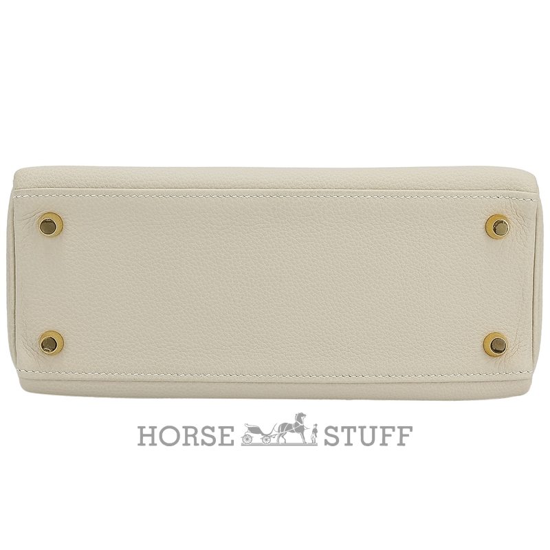 Hermès Kelly Retourne 25 Craie Togo GHW