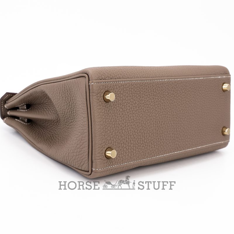 Hermès Kelly Retourne 25 Etoupe Togo GHW