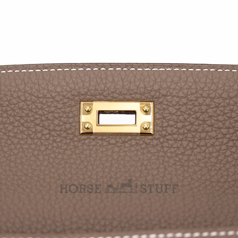 Hermès Kelly Retourne 25 Etoupe Togo GHW
