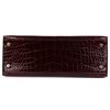 Hermès Kelly Sellier 25 Bordeuax Lisse Crocodile Alligator GHW