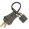 Hermès Kelly Sellier 25 Gris Ciment Shiny Crocodile Alligator GHW