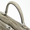Hermès Kelly Sellier 25 Gris Tourterelle Shiny Crocodile Alligator BPHW