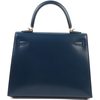 Hermès Kelly Sellier 25 Blue Sapphire Box Calf GHW