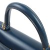 Hermès Kelly Sellier 25 Blue Sapphire Box Calf GHW