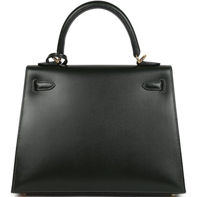 Hermès Kelly Sellier 25 Vert Fonce Box Calf GHW