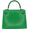 Hermès Kelly Sellier 25 Bambou Chèvre Mysore GHW
