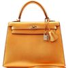 Hermès Kelly Sellier 25 Exceptional Super Rare Metallic Bronze Chèvre Mysore GHW