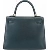 Hermès Kelly Sellier 25 Vert Cypress Chèvre Mysore GHW