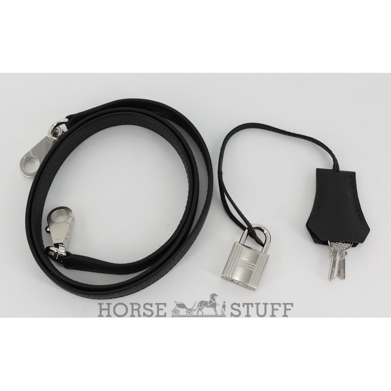 Hermes Kelly Sellier 25 Black Epsom Electrum HW
