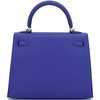 Hermès Kelly Sellier 25 Blue Electrique Epsom PHW