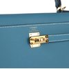Hermès Kelly Sellier 25 Blue Jean Epsom GHW