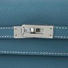 Hermès Kelly Sellier 25 Blue Jean Epsom PHW