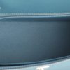 Hermès Kelly Sellier 25 Blue Jean Epsom PHW