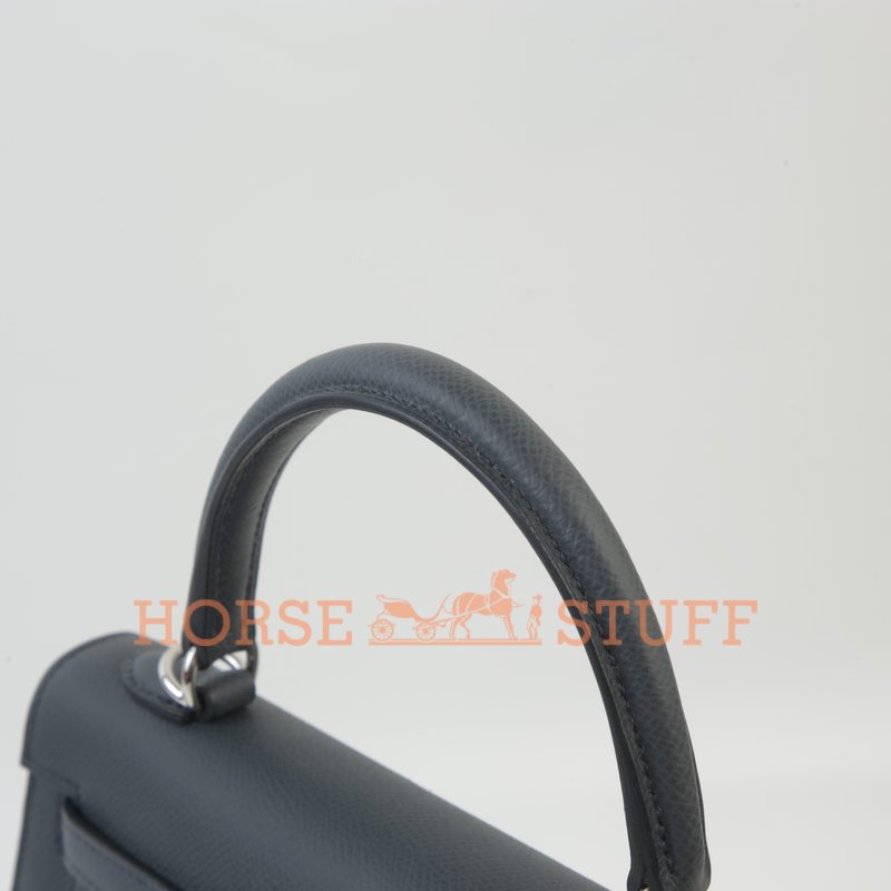 Hermès Kelly Sellier 25 Gris Misty Epsom PHW