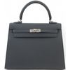 Hermès Kelly Sellier 25 Gris Misty Epsom PHW