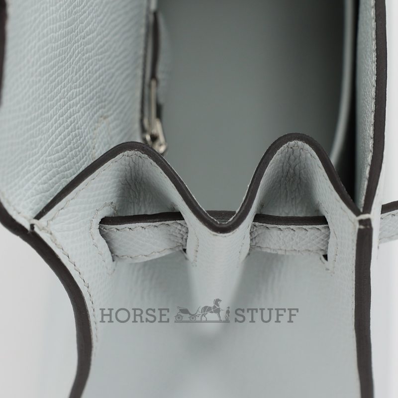 Hermes Kelly Sellier 25 Gris Platine Epsom Electrum HW