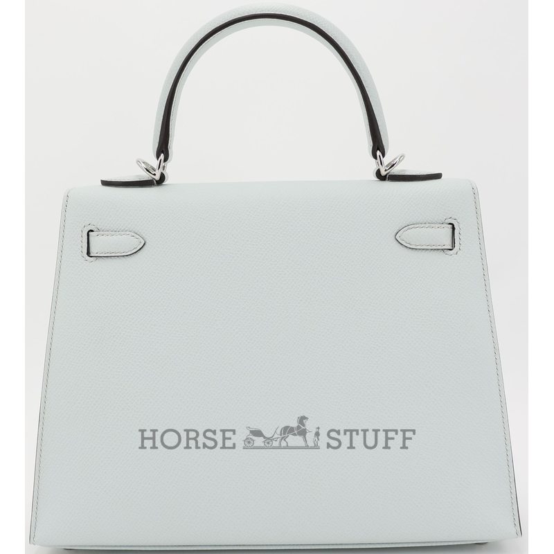 Hermes Kelly Sellier 25 Gris Platine Epsom Electrum HW