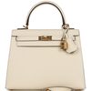 Hermès Kelly Sellier 25 Nata Epsom GHW
