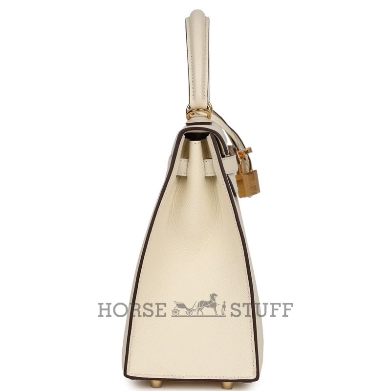 Hermès Kelly Sellier 25 Nata Epsom GHW