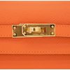 Hermès Kelly Sellier 25 Orange Epsom GHW