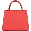 Hermès Kelly Sellier 25 Rose Jaipur Epsom GHW
