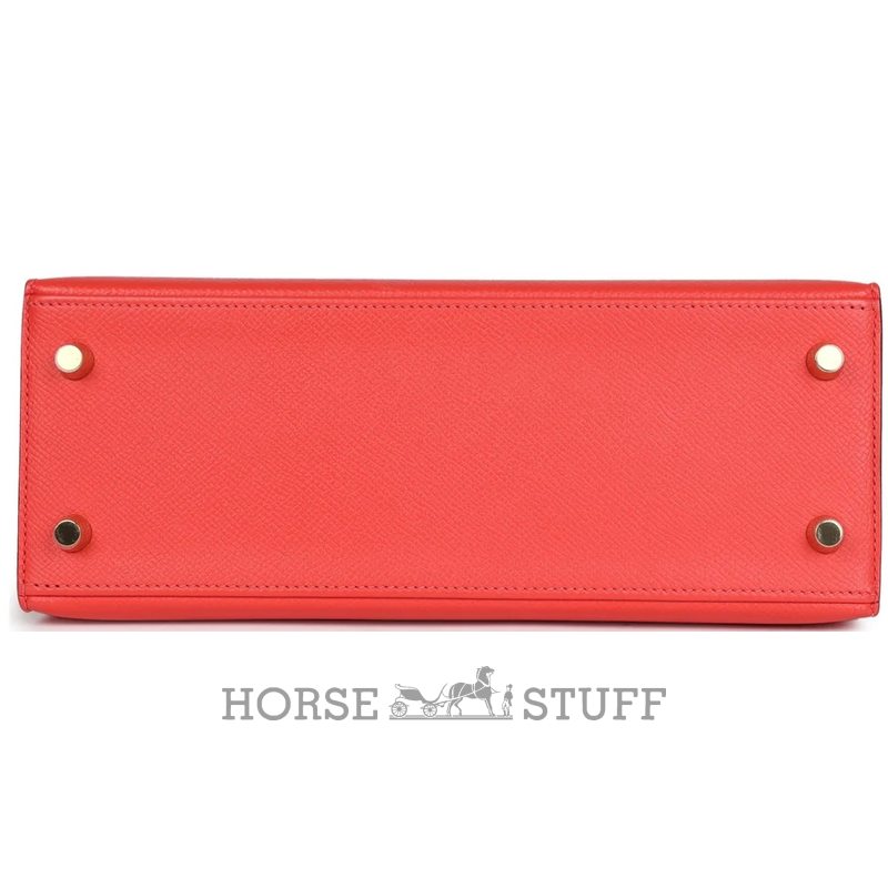 Hermès Kelly Sellier 25 Rose Jaipur Epsom GHW