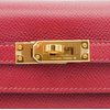 Hermès Kelly Sellier 25 Rouge Grenat Epsom GHW