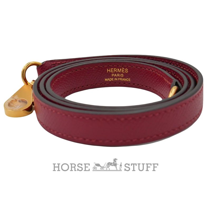Hermès Kelly Sellier 25 Rouge Grenat Epsom GHW