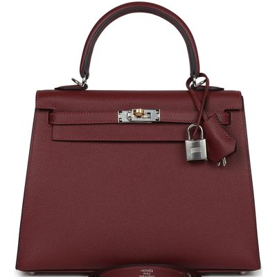 Hermes Kelly Sellier 25 Rouge H Epsom Electrum HW
