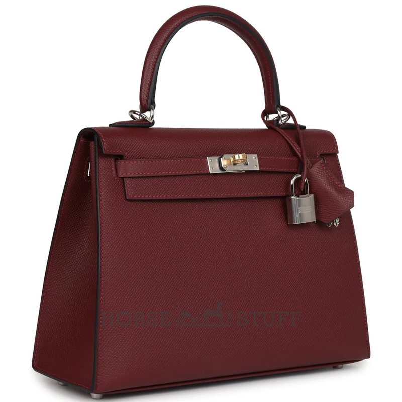 Hermes Kelly Sellier 25 Rouge H Epsom Electrum HW