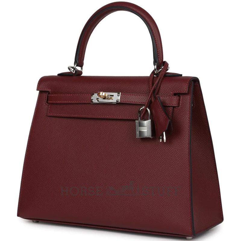 Hermes Kelly Sellier 25 Rouge H Epsom Electrum HW