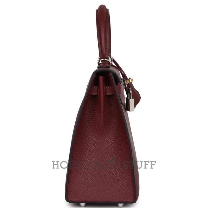Hermes Kelly Sellier 25 Rouge H Epsom Electrum HW