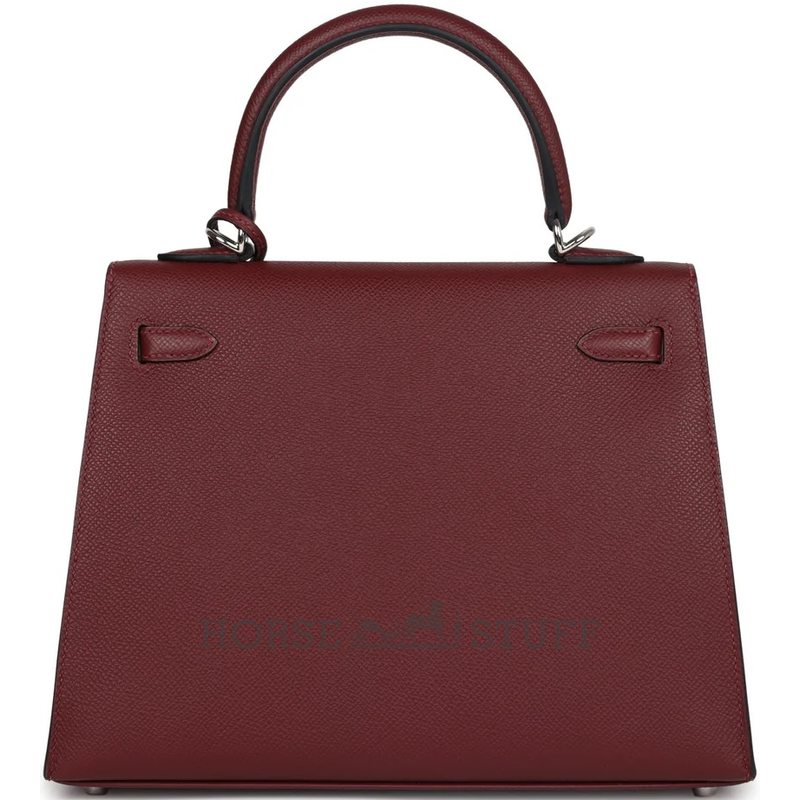 Hermes Kelly Sellier 25 Rouge H Epsom Electrum HW