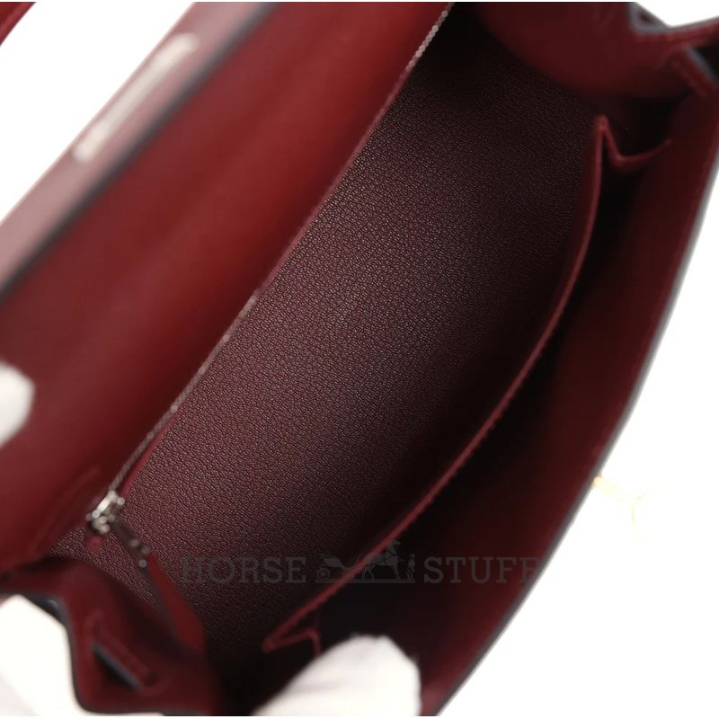 Hermes Kelly Sellier 25 Rouge H Epsom Electrum HW
