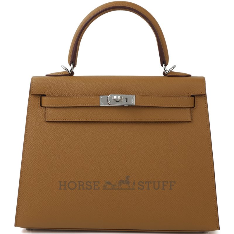 Hermès Kelly Sellier 25 Sesame Epsom PHW