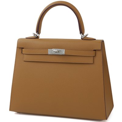 Hermès Kelly Sellier 25 Sesame Epsom PHW
