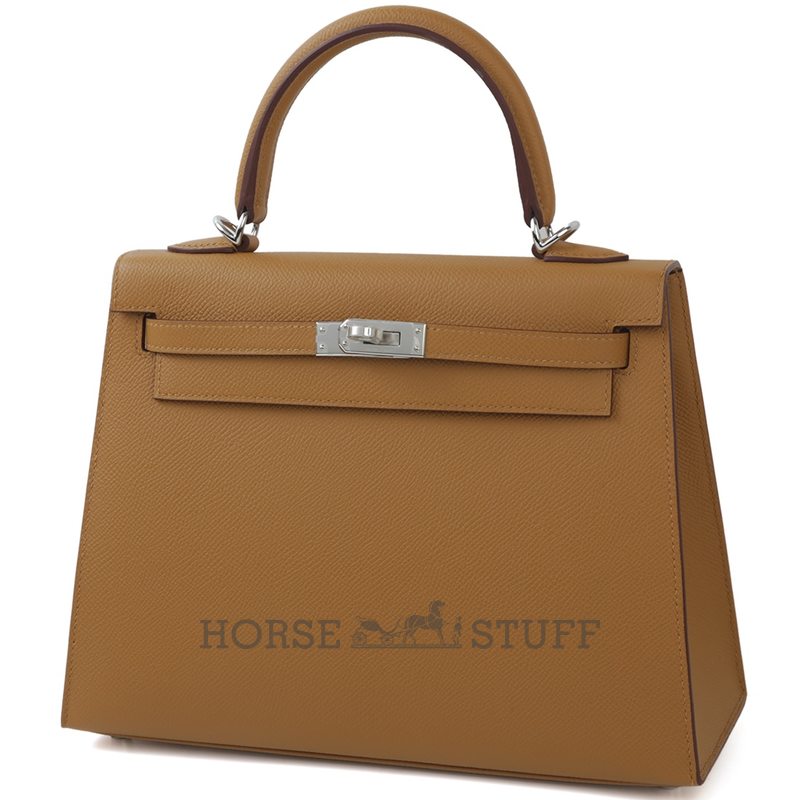 Hermès Kelly Sellier 25 Sesame Epsom PHW